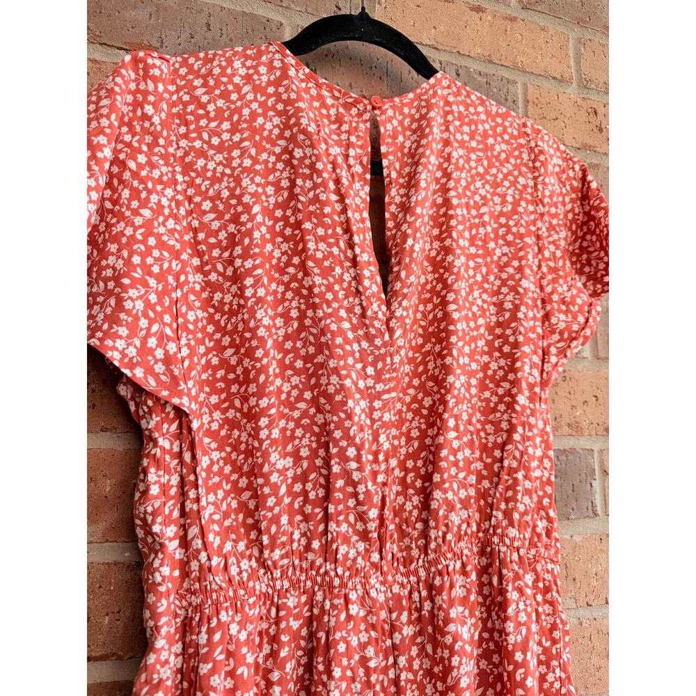 Blue Rain Orange Romper Size Medium NWT - Picture 4 of 5